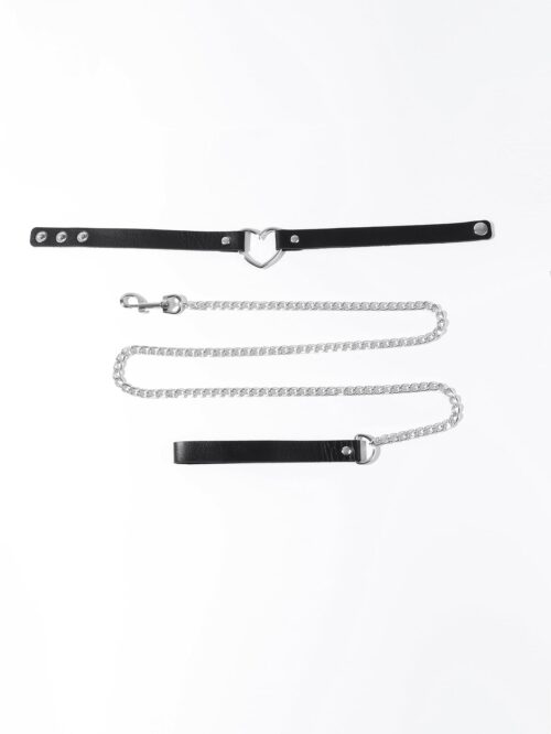 Collar negro BDSM - Imagen 2
