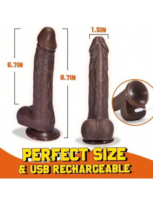 Dildo negro realista thrusting - Imagen 3